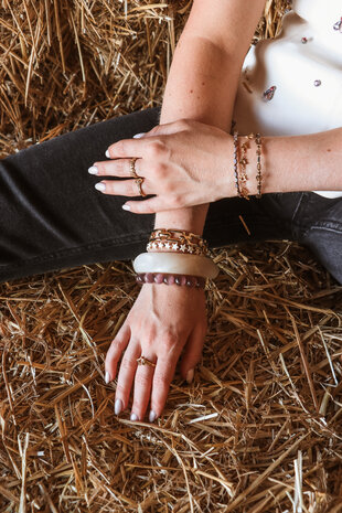 Armband K.SA.319.1 Lila glow goud - Label Kiki