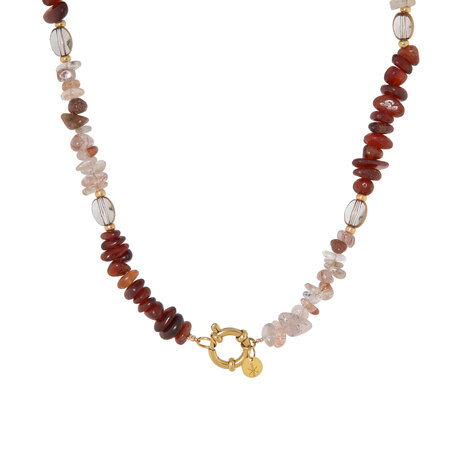 KettingK.SK.207.1 Red rock goud - Label Kiki