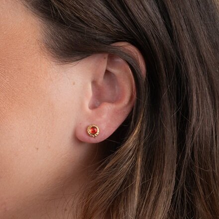 Oorbellen Gaya chrystal FE53 goud - Melano