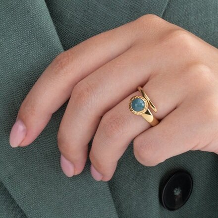 Twisted ring Tove zilver TR49 - Melano
