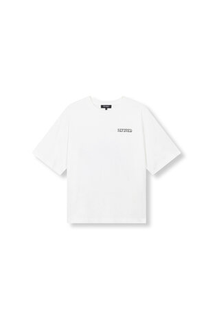 T-shirt Maggy offwhite/paars - Refined Department