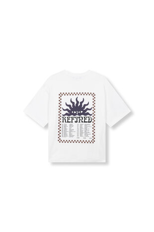 T-shirt Maggy offwhite/paars - Refined Department