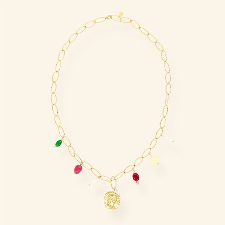 Ketting MH133 Renaissance coin - MableHappiness
