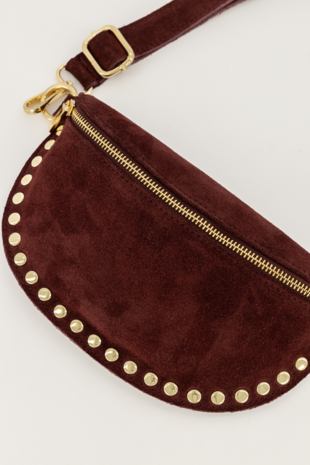 Tas Debby suede bordeaux - Teatro