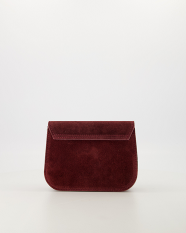 Tas Flora suede bordeaux - Teatro