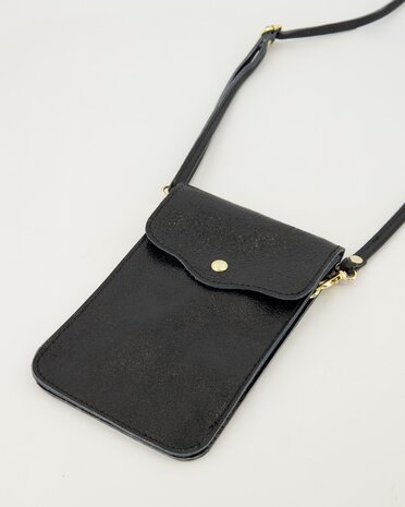 Telefoontasje Pona zwart metallic - Teatro