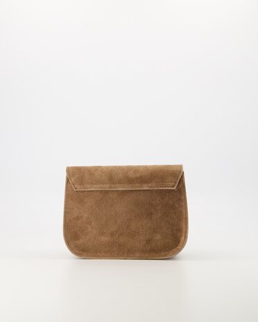 Tas Flora suede taupe - Teatro