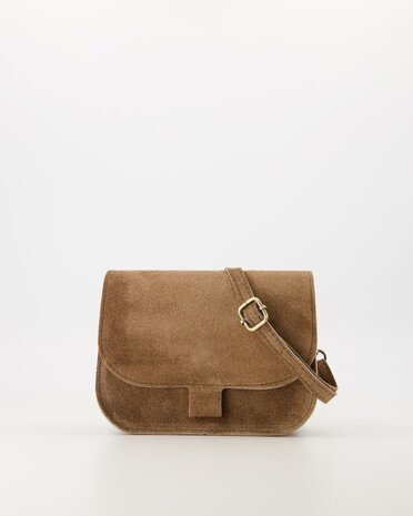 Tas Flora suede taupe - Teatro