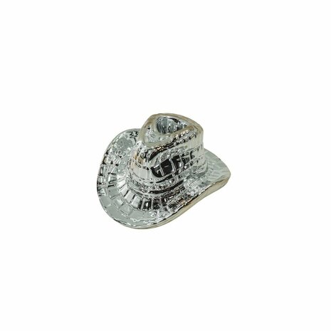 Kandelaar cowboyhoed zilver - HouseVitamin