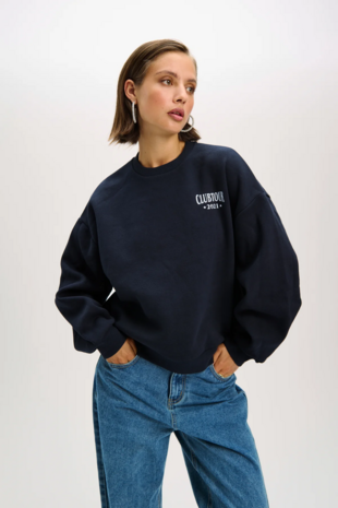 Trui/sweater oversized Femme donkerblauw - Refined Department