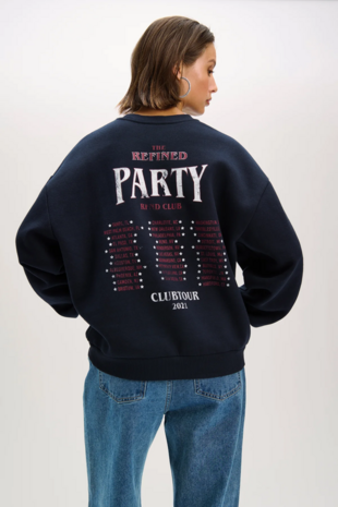 Trui/sweater oversized Femme donkerblauw - Refined Department