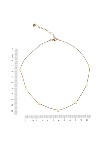 Ketting meerdere hartjes goud - Rose & Camellia