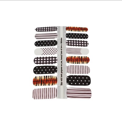 Nagel stickers Tiger Twist - Blitsbee