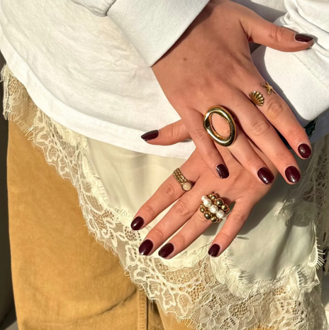 Nagel stickers Dark Rouge - Blitsbee