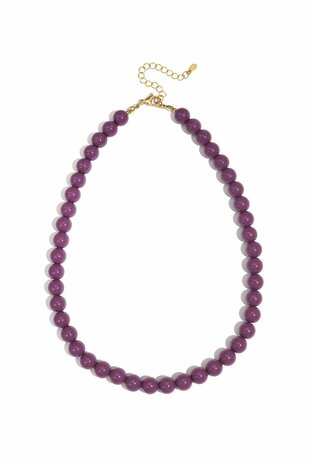 Kralen ketting paars