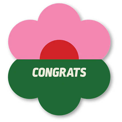 Kaart Congrats - TheGiftLabel