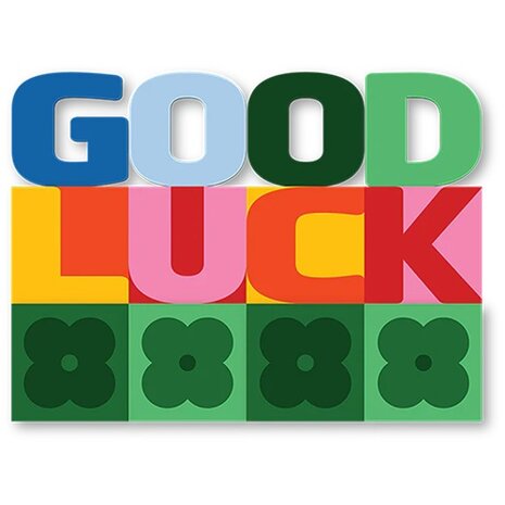 Kaart Good Luck - TheGiftLabel