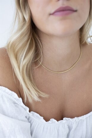 Ketting N2492-2 twist goud - Day&Eve