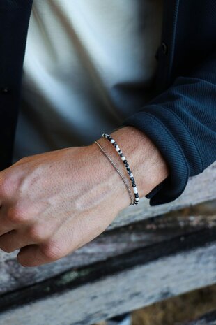 Armband Mini black silver - George The Label