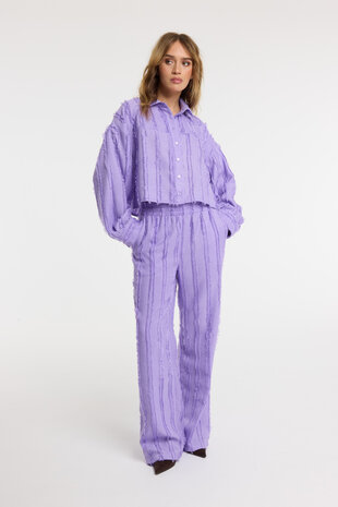 Broek Nova wide leg lila - Refined Department