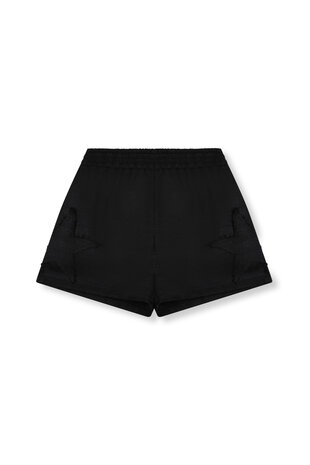 Short Mone tweedstof sterren zwart - Refined Department