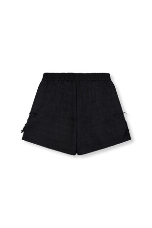 Short Mone tweedstof sterren zwart - Refined Department