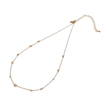 Ketting TN61294-2 hartjes tiny goud - Day&Eve 