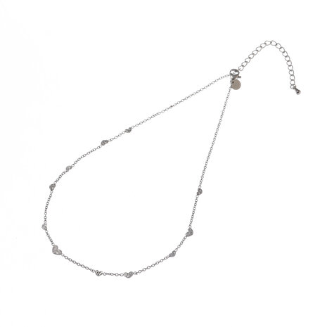 Ketting TN61294-1 hartjes tiny zilver - Day&Eve 