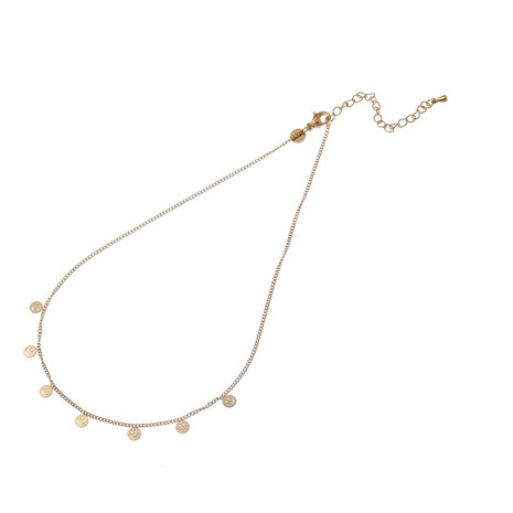 Ketting TN61295-2 smileys tiny goud - Day&Eve 