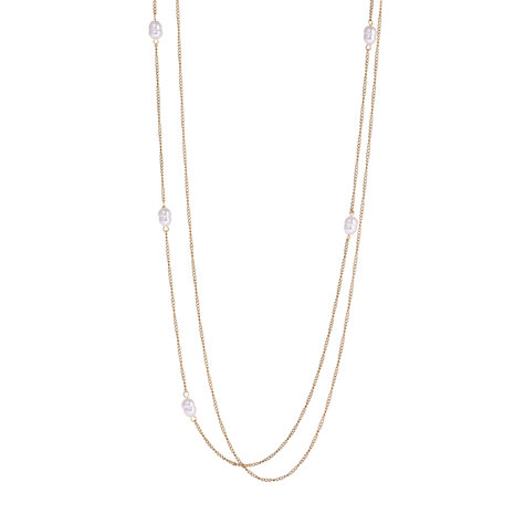 Dubbele ketting N61285-2 lang parels goud - ​​​​​​​Day&Eve