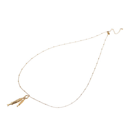 Ketting N61330-2 lang visjes goud - ​​​​​​​Day&Eve