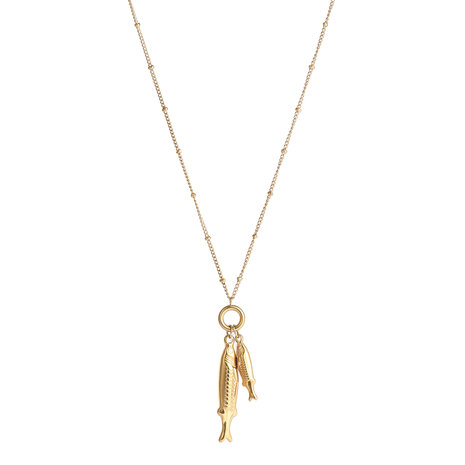 Ketting N61330-2 lang visjes goud - ​​​​​​​Day&Eve