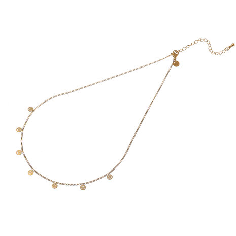 Ketting N61295-2 smileys goud - Day&Eve