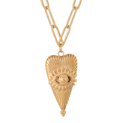 Ketting K.SK.261.1 Eye of love goud - Label Kiki