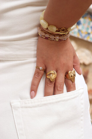 Ring K.R.056.6 Endless goud - Label Kiki