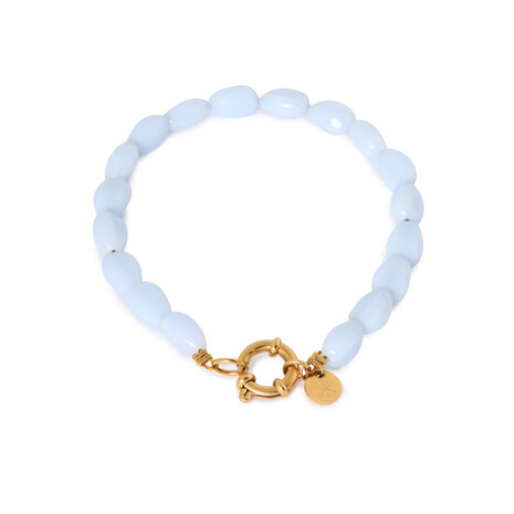 Armband K.SA.358.1 shades of blue goud - Label Kiki