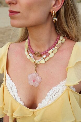 Bedel K.CH.19.1 fiore rosa goud - Label Kiki