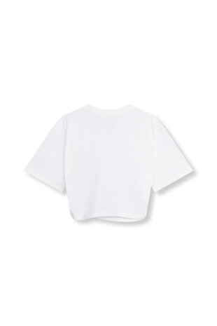 Cropped t-shirt Barr wit  - Refined Department