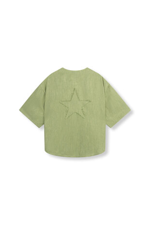 Baseball shirt Bennie groen - Refined Department