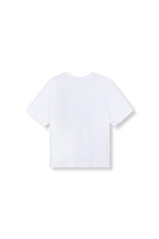 T-shirt Maggy wit roze - Refined Department