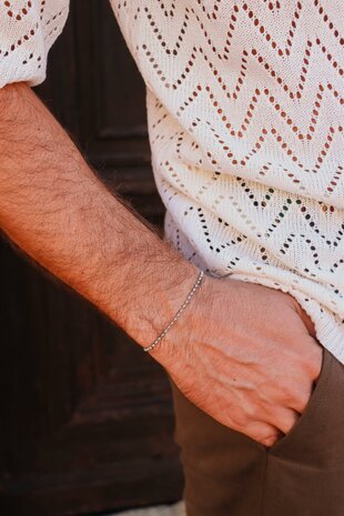 Armband Double Ball silver - George The Label