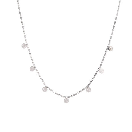 Ketting N61295-1 smileys zilver - Day&Eve