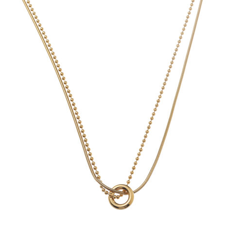Ketting N61310-2 lang ring goud - ​​​​​​​Day&Eve