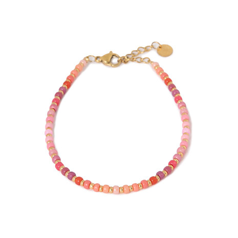 Armband K.SA.378.1 all day pink goud - Label Kiki