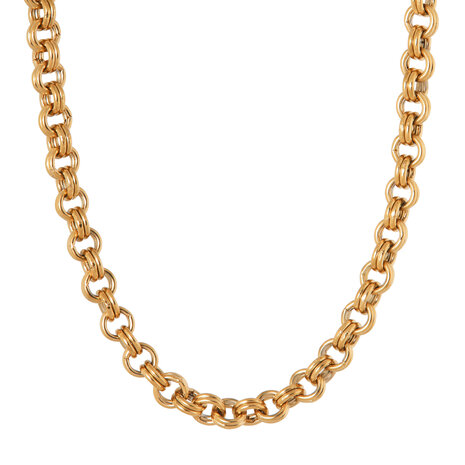 Ketting K.SK.278.1 circles goud - Label Kiki