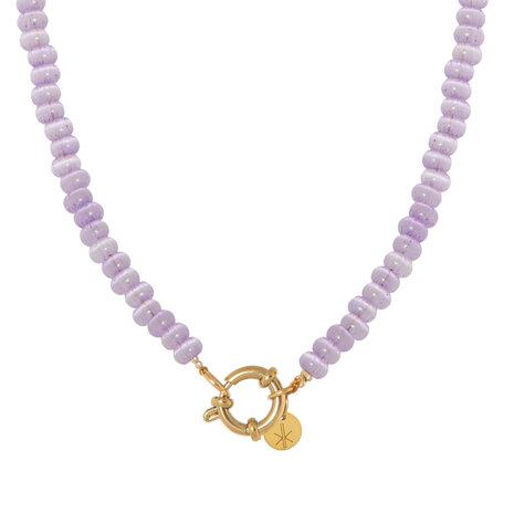 Ketting K.SK.271.1 mini purple goud - Label Kiki