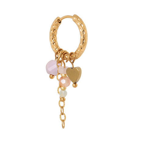 Oorbel per stuk K.SH.416.1 Juna goud - Label Kiki