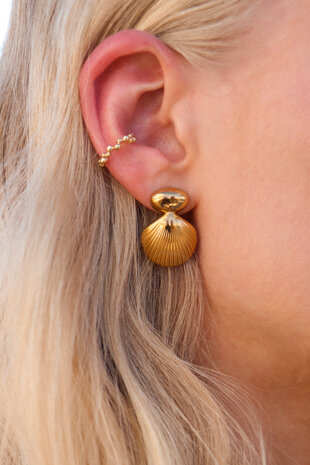 Ear cuff K.BC.25.1 Bubble goud - Label Kiki