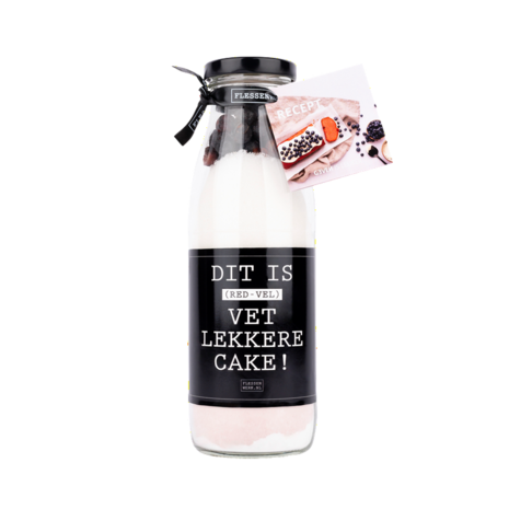 DIY dit is (red-vel) VET lekkere cake - Flessenwerk