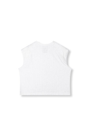 Mouwloze top oversized Mia grijs - Refined Department